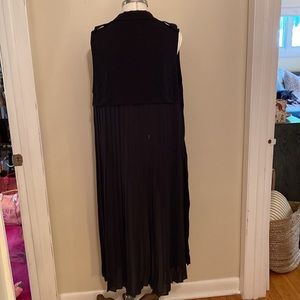 Zara pleated duster vest